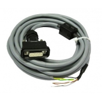 Разъем для кабеля DIMETIX RS422 с питанием до распределит. блока, 15 pin разъем IP65
